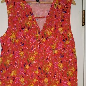 LAST CHANCE - Sleeveless Floral Dress
